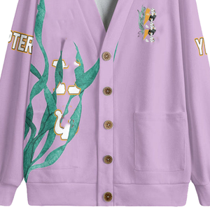 Cardigan en laine mérinos de haute qualité pour femmes, col en V, un bouton - Product Image 6