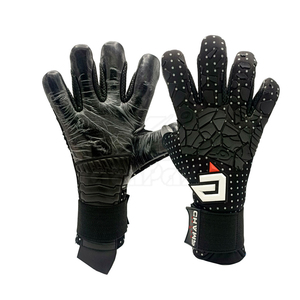 Guantes de Portero de Cuero de Alta Calidad, Colores Personalizados, Logotipo, Impermeables, Correa de Muñeca Ajustable, Transpirables, Fútbol Profesional - Product Image 6