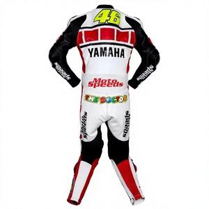 Traje de Carreras MotoCP Ramaha 1 Pieza de Cuero Vacuno/Canguro para Moto/Traje de Pista/Conducción con Armadura Nivel 2 para Motociclistas - Product Image 2