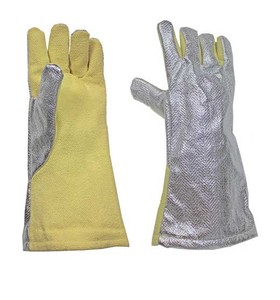 STALWART IMPEX Gants aluminisés pour hommes, résistants à la chaleur extrême, pour la couture, protection contre la chaleur radiante, épaisseur 8 oz, niveau d'impact 3 - Product Image 1