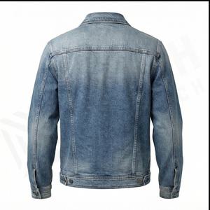 Veste en jean boutonnée pour homme, design personnalisé, vêtements robustes, mode classique, manches longues, veste en jean décontractée, streetwear, vêtements d'extérieur - Product Image 3