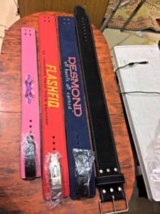 Cinturones de levantamiento de pesas de 10 mm y 13 mm con logo personalizado / Cinturones de powerlifting para gimnasio, de cuero, con soporte lumbar resistente. - Product Image 4