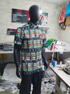 Camisa Larga de Moda para Hombre con Botones y Estampado Personalizado, Estilo Urbano Americano, Directo de Fábrica Long Mission - Product Image 2