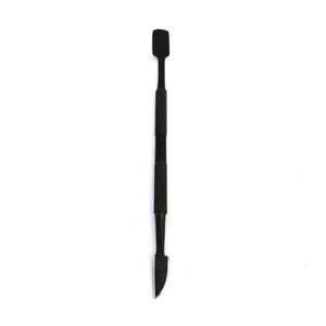 Pousse-cuticules professionnel en acier inoxydable léger et durable avec poignée texturée antidérapante pour manucure double usage haute performance - Product Image 4