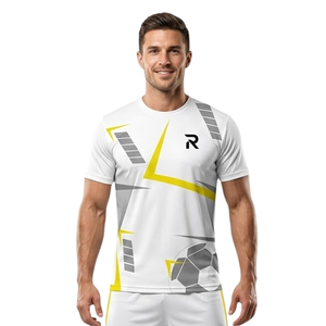 เสื้อฟุตบอลแบบกำหนดเอง เสื้อฟุตบอลแบบซับลิเมชั่น เสื้อฟุตบอลกีฬาระดับพรีเมียม เสื้อฟุตบอลโพลีเอสเตอร์สำหรับฝึกซ้อม - Product Image 1