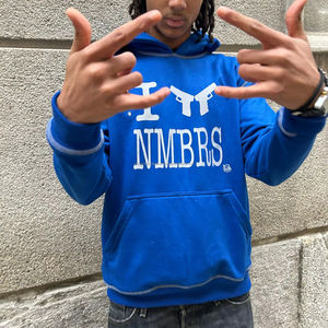 Sweatshirts à capuche en éponge française personnalisés avec strass pour hommes 400 GSM Vente en gros de sweatshirts d'hiver avec logo personnalisé - Product Image 3