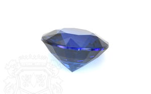 Zafiro Azul Redondo, Piedra Preciosa Natural y Sintética, Piedra Suelta para Anillos y Collares, Tamaños Personalizados - Product Image 3