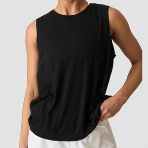 Women Sleeveless Breathable <b>Loose</b> Fit Custom Blank Training Workout Running <b>Tank</b> <b>Top</b> Plus Size Quick Dry Fitness Wear <b>Top</b> - Product Image 1