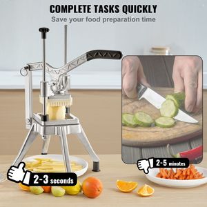 Tritatutto Commerciale in Acciaio Inossidabile con 4 Lame Sostituibili, Tagliapatatine e Affettatrice per Cipolle per l'Industria Alimentare - Product Image 3
