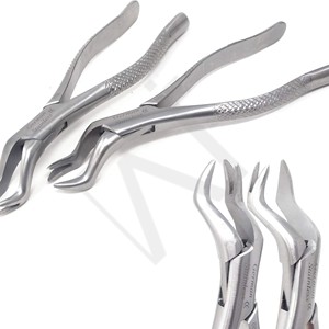 Pinzas manuales de extracción dental Accuram de acero inoxidable para raíces inferiores, instrumento para extracción de raíces duras, pinza de extracción dental - Product Image 1
