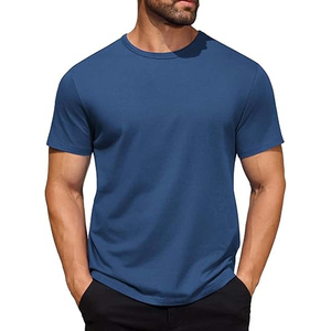 T-shirts à manches courtes col rond 100% coton personnalisés, légers et confortables, 220 GSM, coupe décontractée, service OEM/ODM - Product Image 1