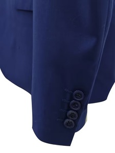 Costume de luxe bleu roi pour homme 2026, revers pointus, coupe ajustée, simple boutonnage, pour affaires, mariage, bal de promo, soirée, ensemble 2 pièces - Product Image 6