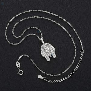 Iced Out Egyptian Pharaoh Head Lab Grown <b>Diamond</b> Pendant Hip Hop <b>Necklace</b> <b>for</b> <b>Men</b> - Product Image 4