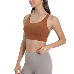 Soutien-gorge de sport personnalisé OEM ODM de haute qualité pour femmes grandes tailles 2026, en Spandex et Polyester lavé, idéal pour le Yoga, la Gym et le Fitness - Product Image 6