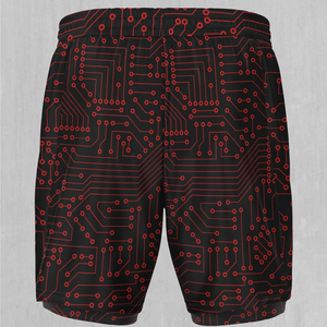 Shorts de sport athlétiques unis pour hommes, respirants, séchage rapide, style urbain, pour l'exercice et usage décontracté - Product Image 5