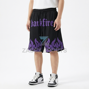 Pantalones Cortos Deportivos ZABEX SPORTS de Malla Transpirable con Gráficos de Llamas, Sublimación Personalizada, Moda Urbana, Baloncesto, Atletismo - Product Image 4