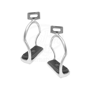 Estribos Islandeses con Anillo Cruzado de Acero Inoxidable de 4.50 Pulgadas para Montar a Caballo - Product Image 2