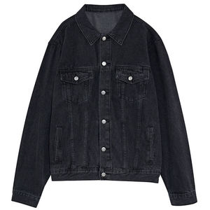 Custom <b>Denim</b> <b>Jacket</b> Autumn/Winter Button Casual Stone Wash Eco-Friendly Windproof Quick Dry Breathable <b>Lightweight</b> Fashion - Product Image 1