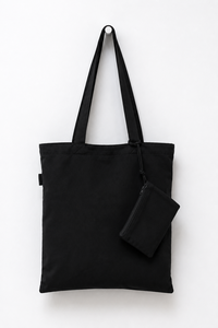 Sac fourre-tout en toile verte avec pochette zippée et poignée d'épaule pour le shopping et les affaires - Product Image 4