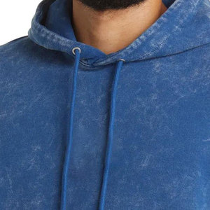 Sweats à capuche élégants effet délavé pour hommes, tissu doux, coupe confortable, coton mélangé, streetwear, sweats à capuche pour tous les jours - Product Image 5