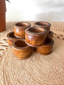 Anillos de Servilleta de Madera Hechos a Mano |   Decoración de Mesa de Madera Natural con Estilo Rústico |   Decoración Rústica Boho para Bodas y Acción de Gracias - Product Image 4