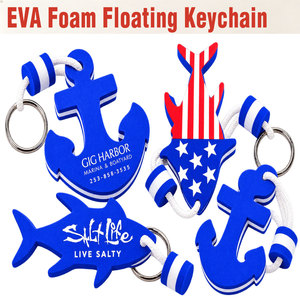Porte-clés flottant personnalisé en mousse EVA imprimé numériquement avec logo – Étanche et flottant pour la navigation, la pêche, la marine et les usages promotionnels - Product Image 1