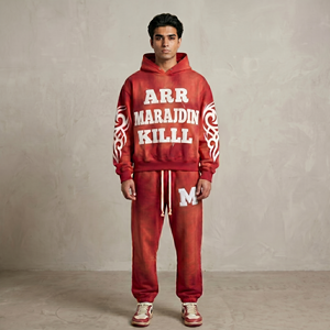 Expédition rapide, vêtements de sport pour hommes en coton/polyester, style tendance, sur mesure, meilleure qualité, vêtements de sport pour hommes - Product Image 1