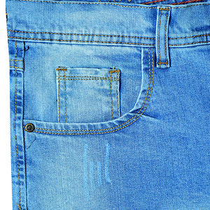 กางเกงยีนส์ขาสั้นผู้ชายสไตล์สตรีทแวร์ทรงหลวมใส่สบายสำหรับฤดูร้อน ผ้าฝ้ายระบายอากาศดี กางเกงลำลอง รับผลิตแบบ OEM - Product Image 3