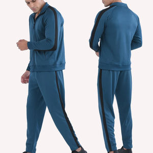 Conjunto Deportivo Informal de Manga Larga para Hombre, Traje Deportivo Elástico para Entrenamiento, Conjunto de Dos Piezas de Pantalones Deportivos para Hombre - Product Image 1