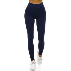 Leggings de yoga en coton biologique personnalisés avec logo, élastiques et chauds pour l'hiver, pour femmes - Product Image 2