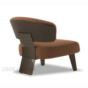 Modena Eleganza Italian Minimalist Fabric <b>Chaise</b> <b>Lounge</b> for Living Room and Leisure Spaces - Product Image 4