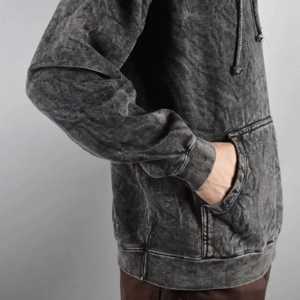 Sweat à capuche pour homme, effet délavé, avec logo personnalisé imprimé ou brodé, prix de gros, haute qualité, streetwear pour homme - Product Image 6