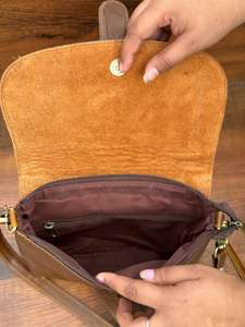 กระเป๋าถือหนังวัวเฟอร์ธรรมชาติทำจากหนังวัวสไตล์ตะวันตกกระเป๋าสตางค์แบบคล้องข้อมือทำจากหนังมีสายคาดลำตัวสำหรับผู้หญิงของขวัญ - Product Image 6