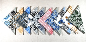 Foulard carré en coton Mulmul imprimé artisanal style Bohème Chic, élégant et léger, accessoire de festival - Product Image 3