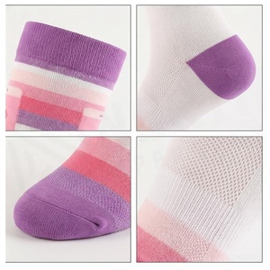 <b>Knee</b> <b>High</b> <b>Socks</b> Geometric Pattern White Pink Breathable Knitted for Adults Casual Summer Style - Product Image 4