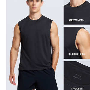 เสื้อกล้ามกระชับพอดีตัวสำหรับผู้ชายเสื้อกล้ามแบบแห้งเร็วป้องกันการหดตัว - Product Image 4
