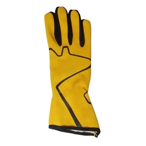 Gants de course imperméables à doigts entiers, légers, enduits de polyuréthane, jaunes et noirs, avec fermeture auto-agrippante, antidérapants - Product Image 4