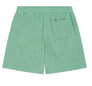 Men's <b>Black</b> Breathable Canvas 220g Solid Mid Elastic Waist Casual <b>Shorts</b> with Pocket - Product Image 4