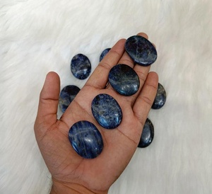 Piedra de Sodalita Ovalada Pulida, Piedra de la Suerte, Venta al por Mayor, Natural, de Alta Calidad, Azul, Curativa, Reiki, Energía, Cristal, Feng Shui, Decoración del Hogar - Product Image 2