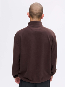 Sweat-shirt pour homme à col montant en coton, coupe ample, extensible, coupe-vent, chaud et tendance, avec fermeture éclair quart de tour, prix de gros - Product Image 5