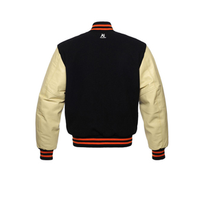 Chaqueta Deportiva Universitaria para Hombre con Bordado Personalizado en Color Negro y Producción OEM Profesional 2026 - Product Image 3