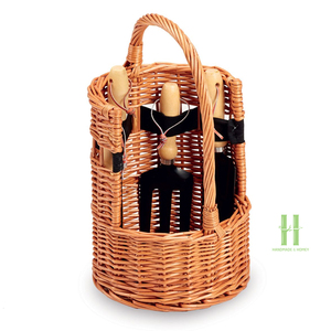 TOP SELLER Eco-Friendly Rattan <b>Kitchen</b> Utensil Organizer Basket Maddy <b>Caddy</b> Multi Compartment Storage for Spoon Fork Knife - Product Image 5