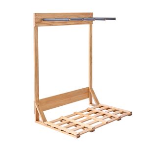 Supporto Verticale a 4 Livelli per Tavole da Surf, Organizzatore Autoportante in Legno con Espositore e Scaffale per Tavole da Surf - Product Image 1
