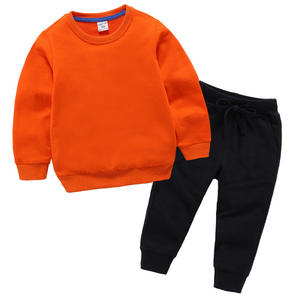 Ensemble de survêtement décontracté d'hiver pour bébés et tout-petits, pull à manches longues en tissu éponge, t-shirt doux et respirant en coton - Product Image 1