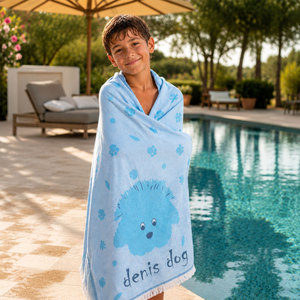 Toalla Turca Suave para Niños con Logotipo Personalizado, Bajo MOQ, 100% Algodón, Secado Rápido, para Uso en Casa, Playa y Piscina, Marca Privada, Peshtemal - Product Image 2