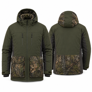Chaqueta de Caza para Hombre, Tejido Softshell, Estampado de Camuflaje, Impermeable, Ropa de Invierno, Manga Larga, Equipo para Exteriores - Product Image 1