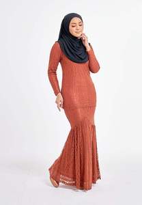 Encaje para Escote Marrón Rústico al por Mayor en Vietnam, Baju Kurung SIPO, Moda al por Mayor Malasia, Ropa y Accesorios Redondos - Product Image 6