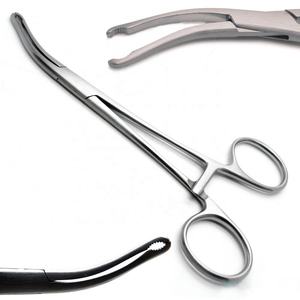 Pinzas de reducción ósea de 5.5 pulgadas, curvadas, largas, con trinquete, de acero inoxidable, instrumento quirúrgico ortopédico - Product Image 5