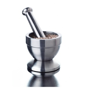 Mortier et pilon en laiton de haute qualité pour broyer les épices, les graines, les herbes et préparer des médicaments naturels à la maison - Product Image 5