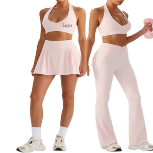 Ensemble de yoga pour femmes, soutien-gorge de sport à séchage rapide, short de sport taille haute, ensemble de vêtements de sport pour la salle de sport et le fitness - Product Image 1